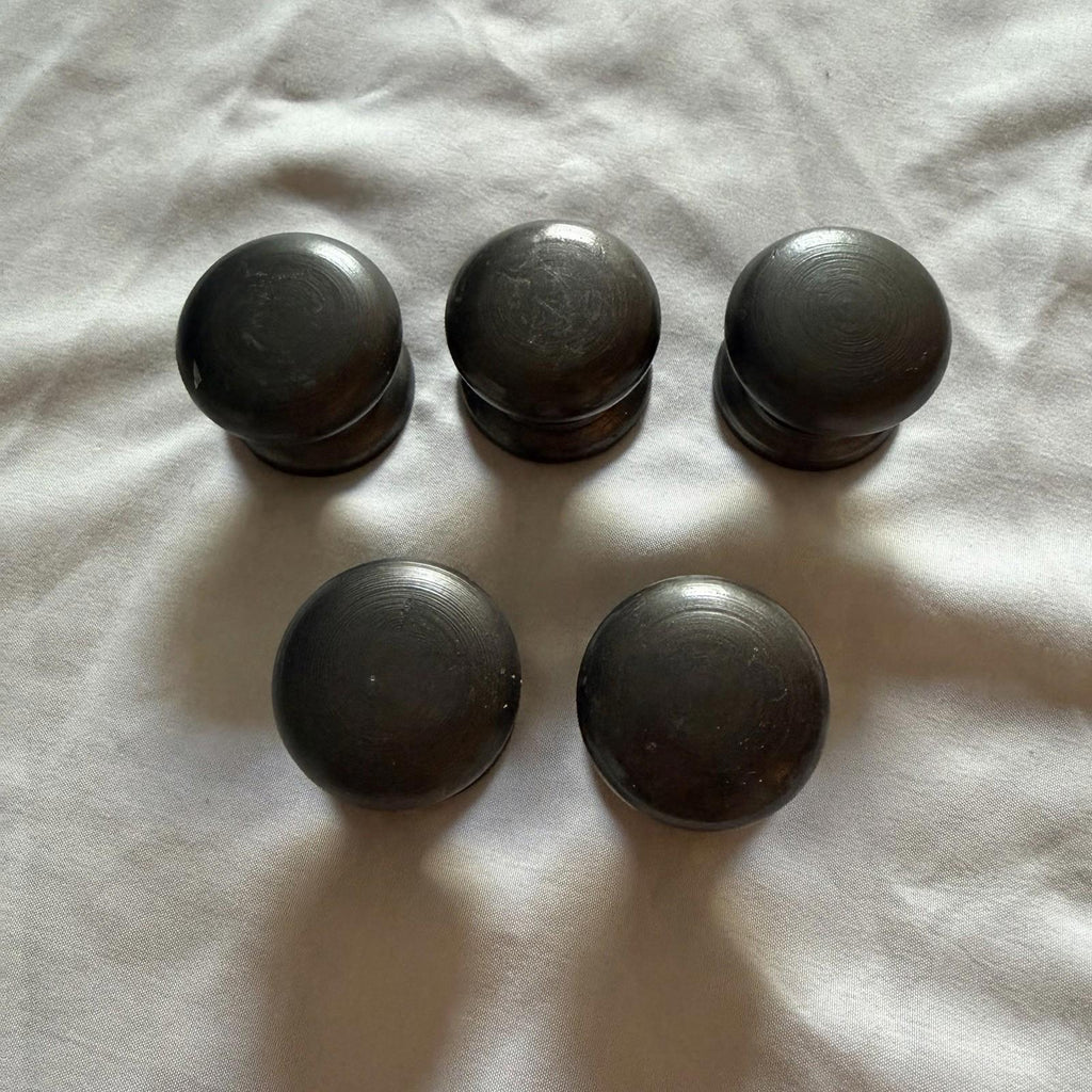 RH Mushroom Cabinet Knobs Set of 5 - Oil Rubbed Bronze, New, India