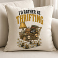 4pc 10" I'd Rather Be Thrifting Vintage Shopping Cart DTF Transfer Ready Press