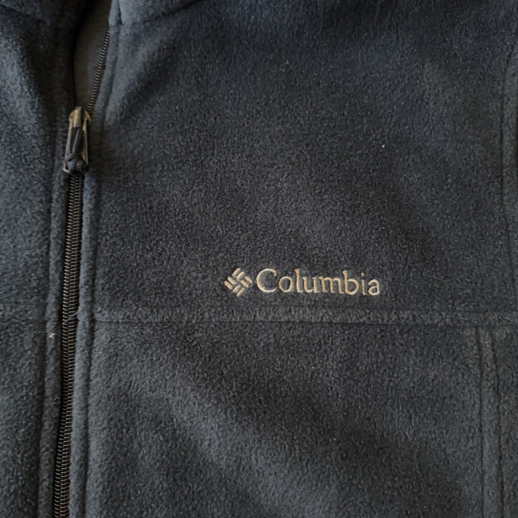 Columbia Navy Fleece Jacket - Size M