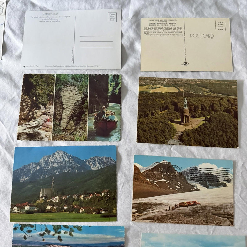 Vintage Postcard Collection - US Travel Scenes, Ghost Towns & Nature
