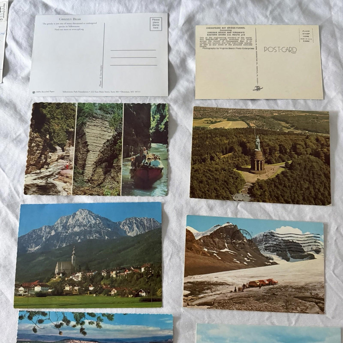 Vintage Postcard Collection - US Travel Scenes, Ghost Towns & Nature