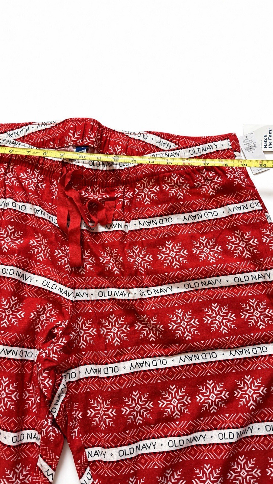 Old Navy Women’s XL Red Snowflake Fair Isle Christmas Pajama Pants Holiday NWT