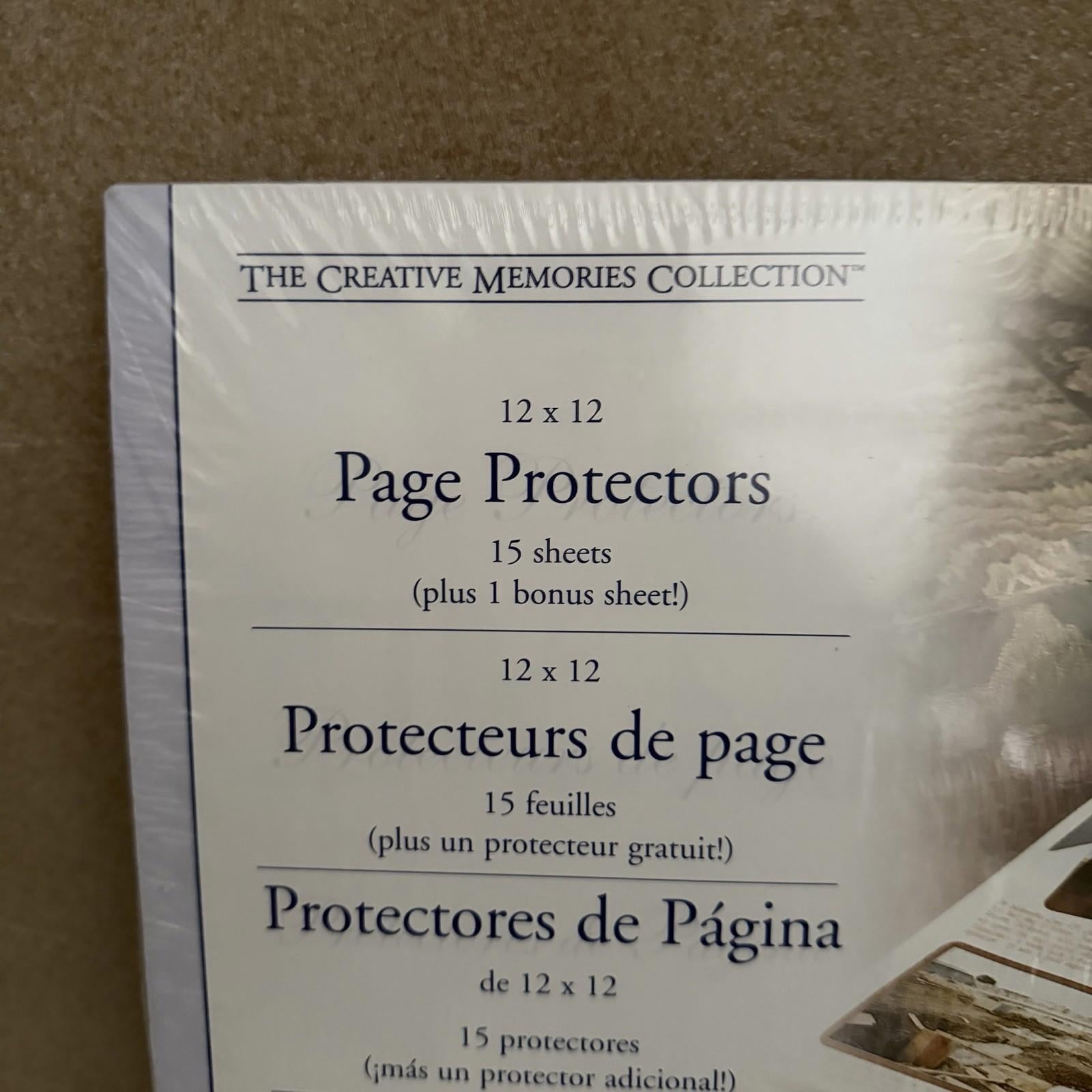 Vintage Creative Memories 12x12 Page Protectors 15+1 Bonus Sealed 2005