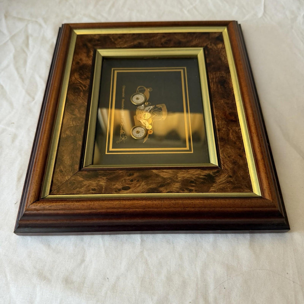 Ken Broadbent Chevrolet Roadster 1914 Clockwork Gear Collage Framed Steampunk