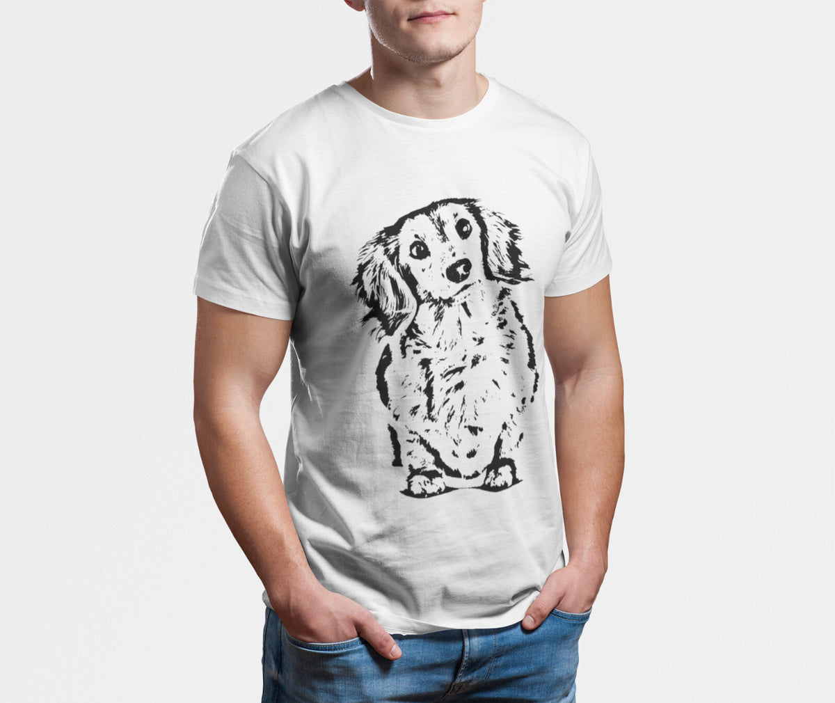 Cute Puppy Dog Graphic T Shirt Animal Lover Unisex Cotton Tee  Alternative optio