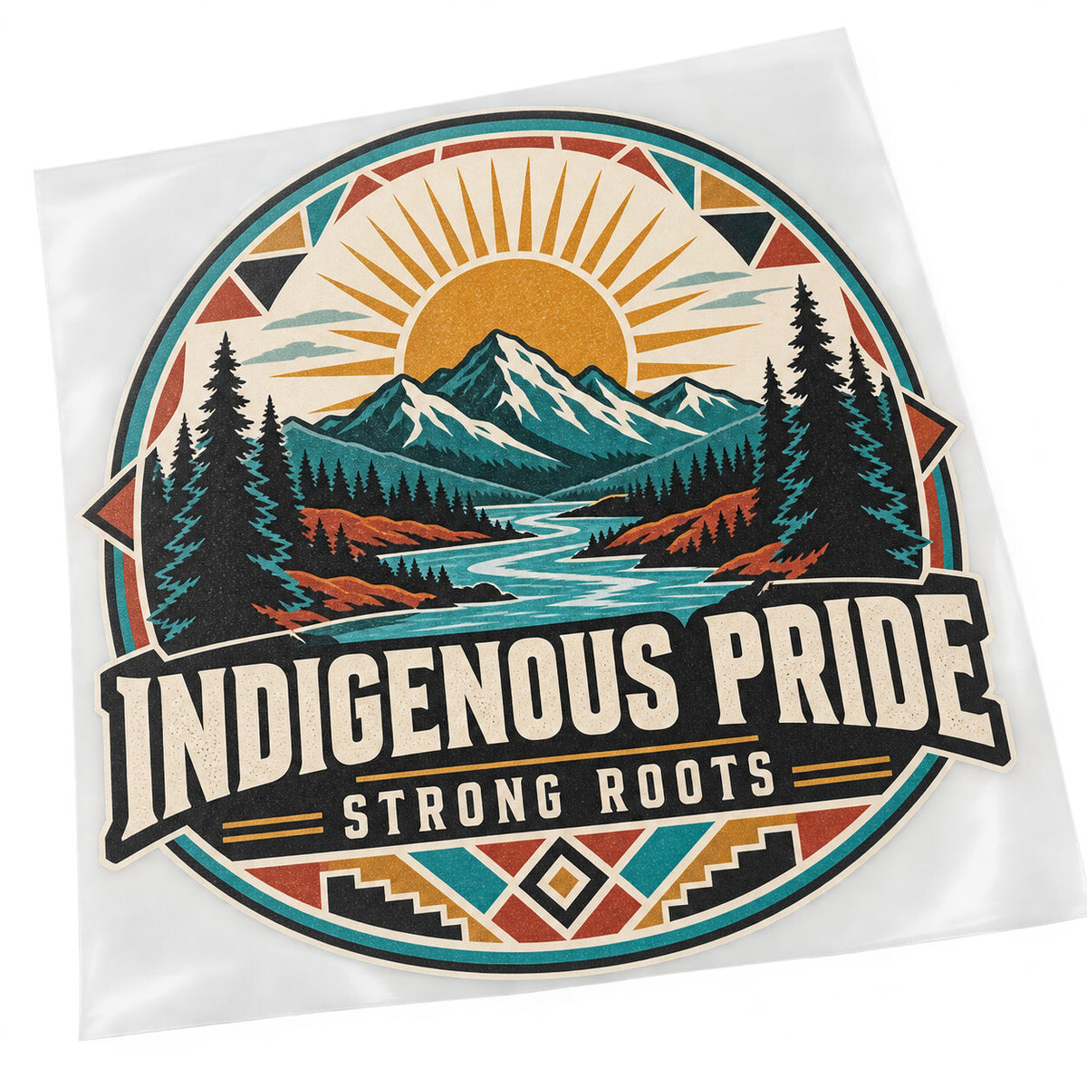 4 Pack Indigenous Pride Strong Roots DTF Transfers 10 Inch Iron On