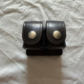 Vintage Tex Shoemaker 103K Black Leather Double Speedloader Holder