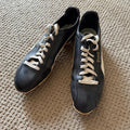 Vintage 1970s Puma Super Sport Soccer Cleats Black Leather Made Taiwan