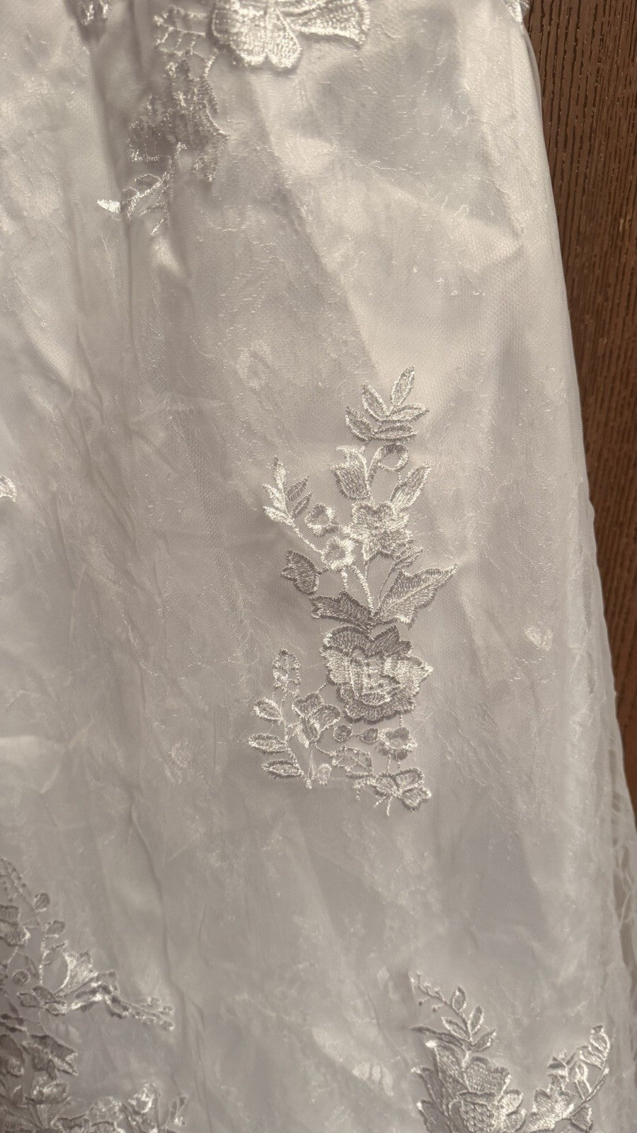 Size 18 White Lace Mermaid Wedding Dress Bridal Gown Corset Back Long Train