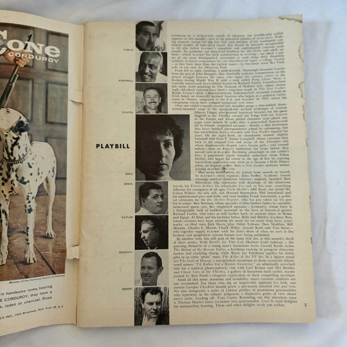 Vintage Playboy Aug 1961 Bunny Cover Karen Thompson Girls of Hawaii