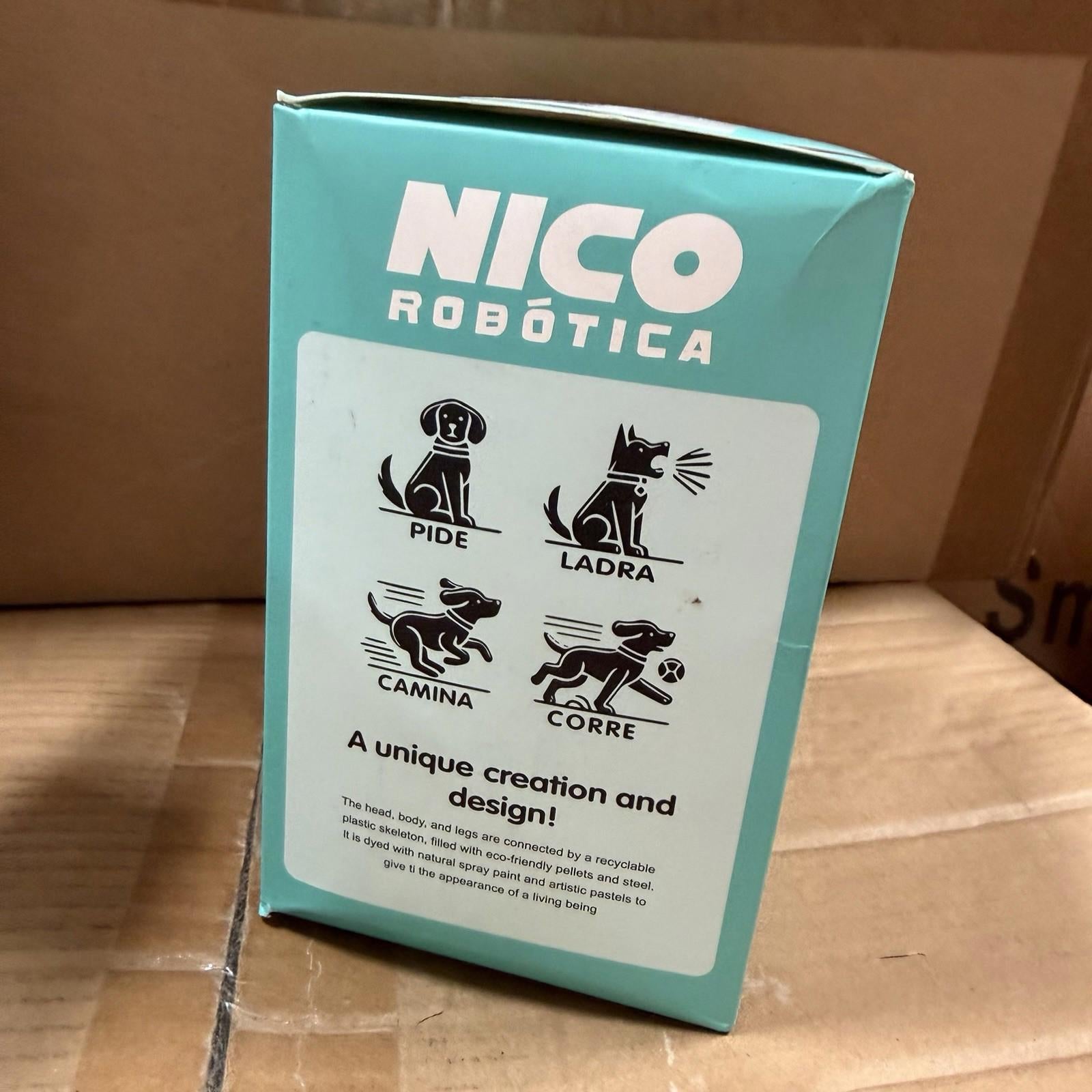 Nico Robótica Interactive Robotic Puppy Plush Toy White CY001 Walking Barking