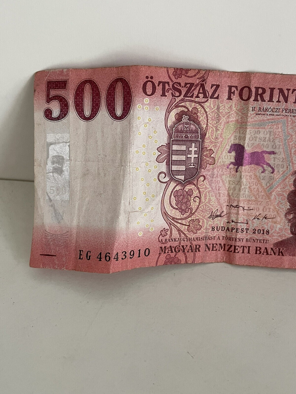UNC Hungarian Banknote 500 HUF Forint 500Ft Hungary 2018 Uncirculated