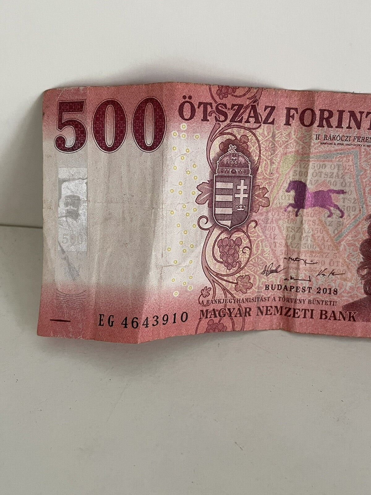 UNC Hungarian Banknote 500 HUF Forint 500Ft Hungary 2018 Uncirculated