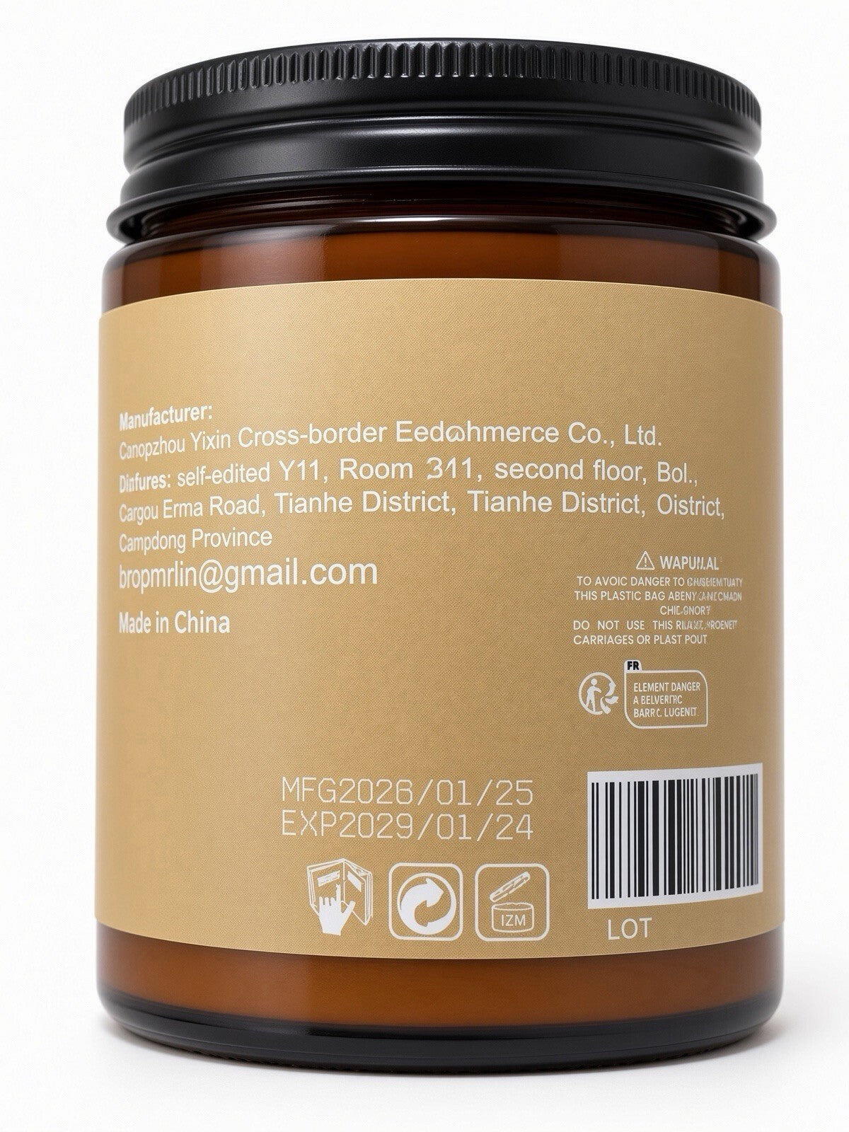 Riogr Tallow Honey Balm Face & Body Moisturizer with Raw Honey 120g 4.23oz