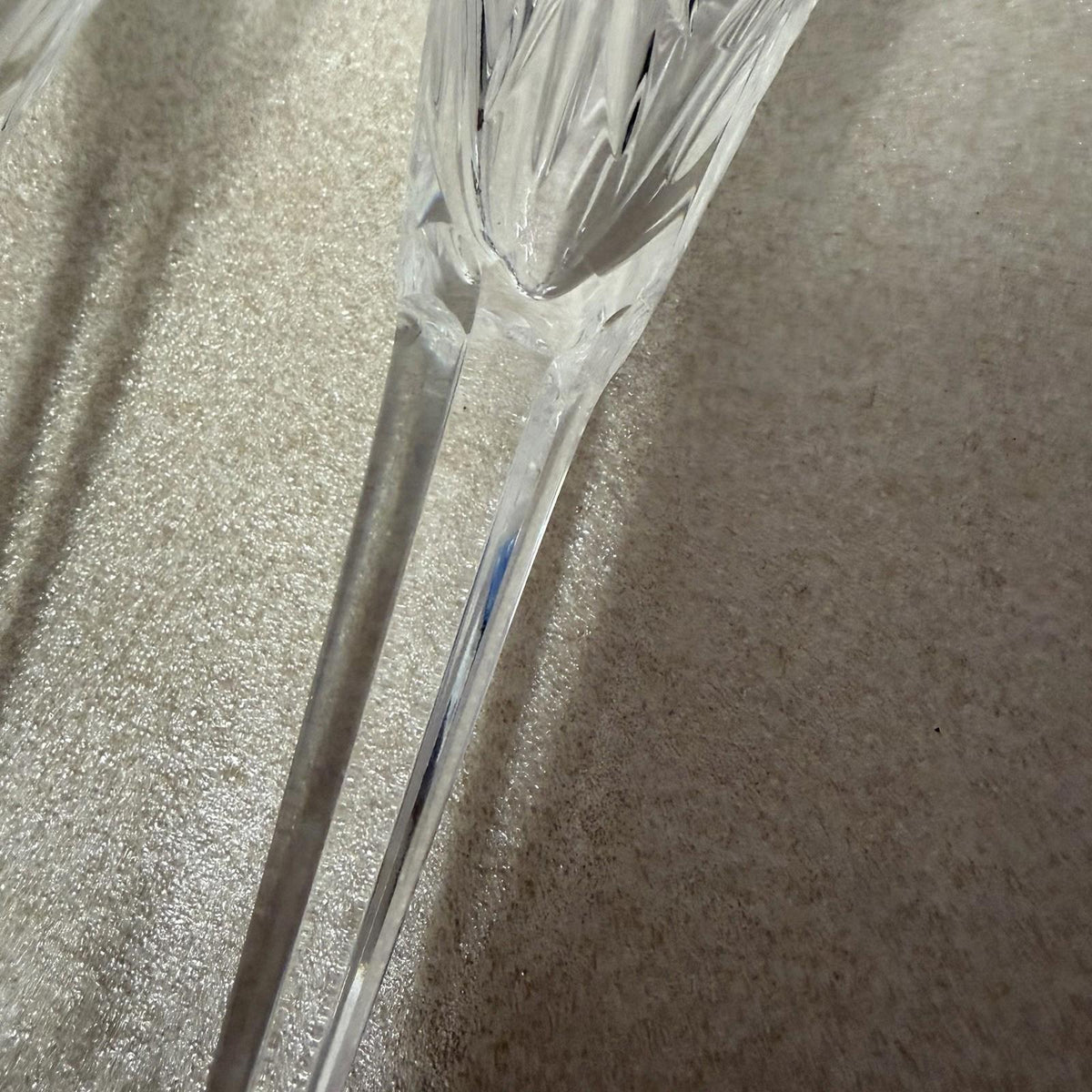 Pair of Waterford Crystal Millennium Collection “Health” Champagne Flutes 9 1/4”
