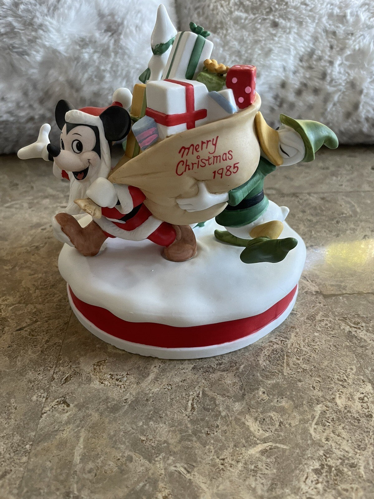 Disney Mickey Mouse 1985 Christmas Santa's Helpers Limited Edition Collectible