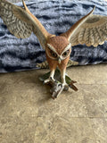 Screech Owl Porcelain Figurine by George McMonigle Franklin Mint 1990 with Base