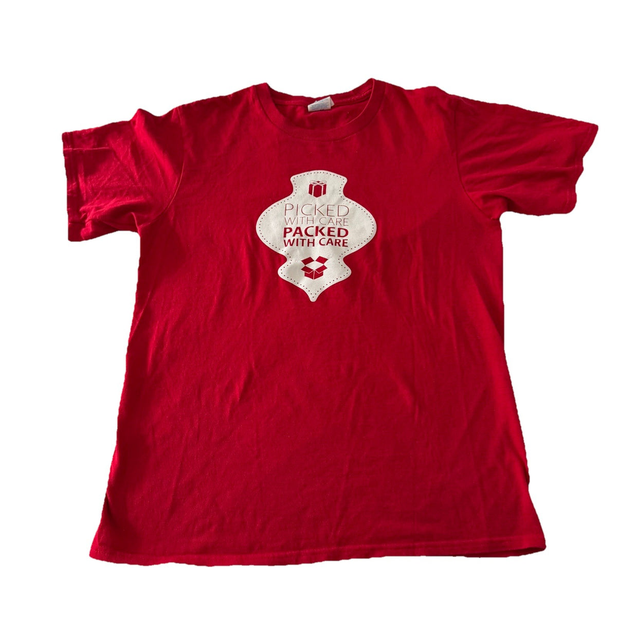 Red Port & Company “Packed With Care” Dropbox T-Shirt Small