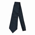 Calvin Klein Black Blue Diamond Silk Tie - 100% Silk Men’s Necktie