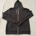 American Apparel F497 Tri-Blend Zip Hoodie Men’s XL Gray Stark Fit OC USA