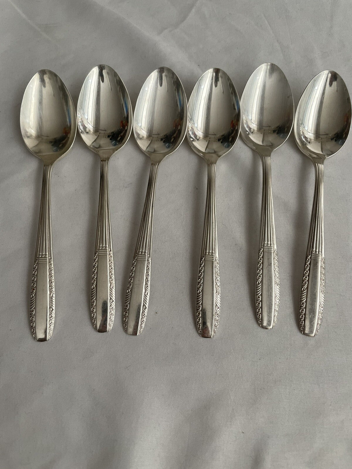 Set of 6 Harmony House Silverplate Teaspoons