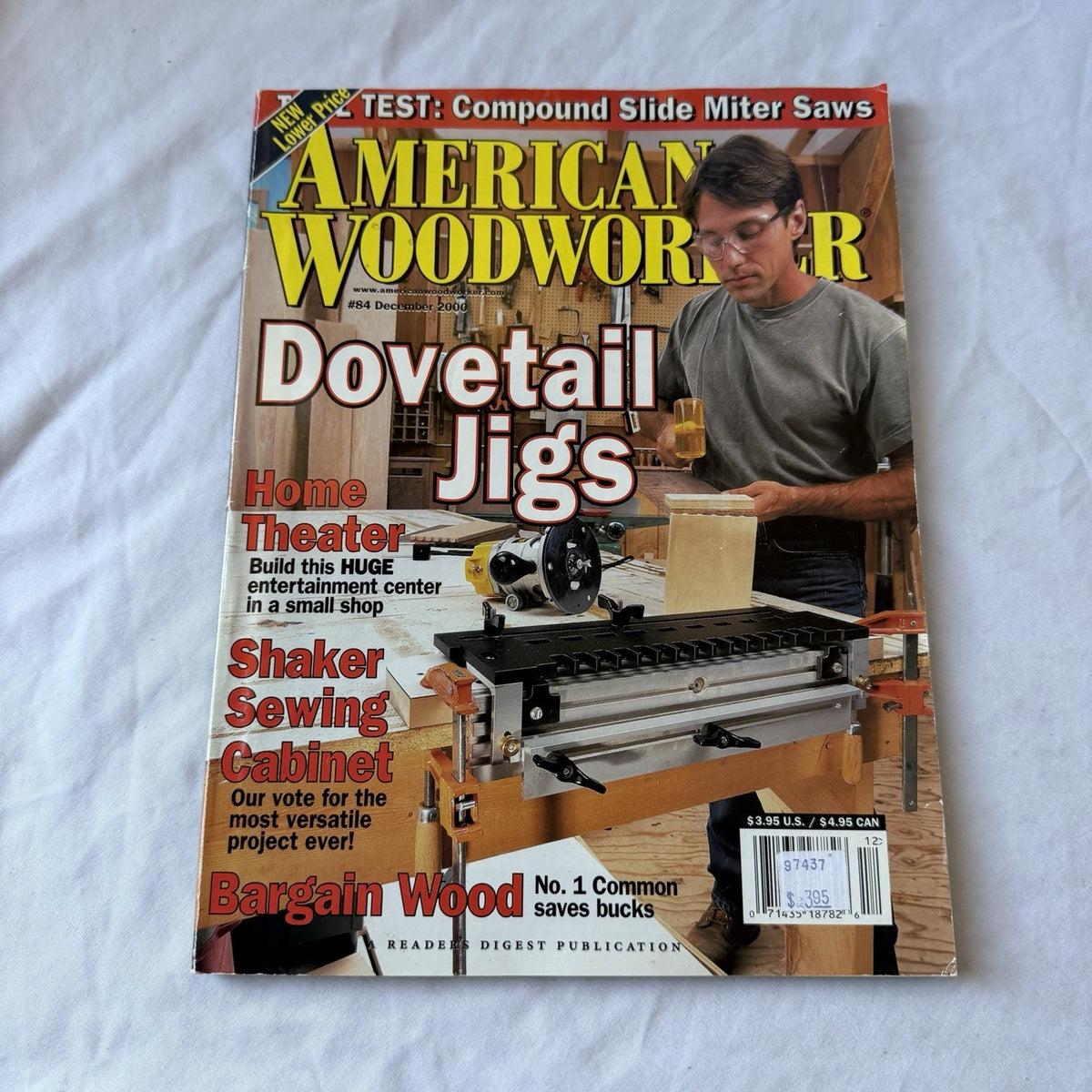 American Woodworker Dec 2000 #84 Dovetail Jigs Shaker Cabinet Magazine
