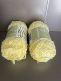 Lot of 2 Knitting Boucle Yarns Yellow 1.7 oz/90 Yards