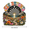 4pcs 10" See Beyond DTF Transfer Mountain Wildflower Iron On Pack