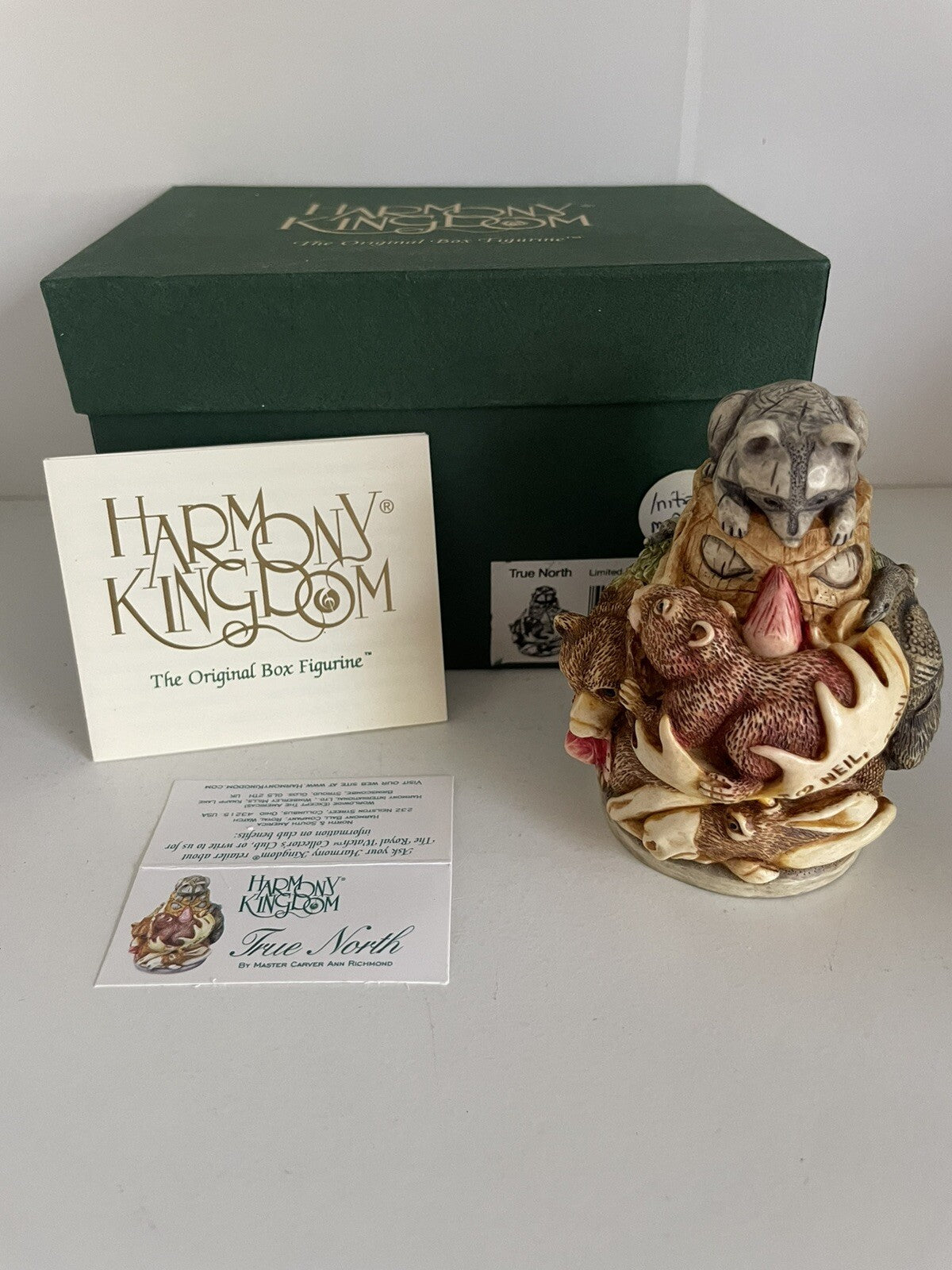 Harmony Kingdom True North Box Figurine by Ann Richmond w/ Box & COA 1998