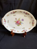Harmony House Dresdania Oval Serving Platter 15” Floral Fine China Japan