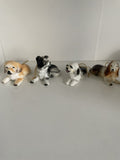 Vintage Lot of 4 Enesco Dog Ceramic Figures Taiwan