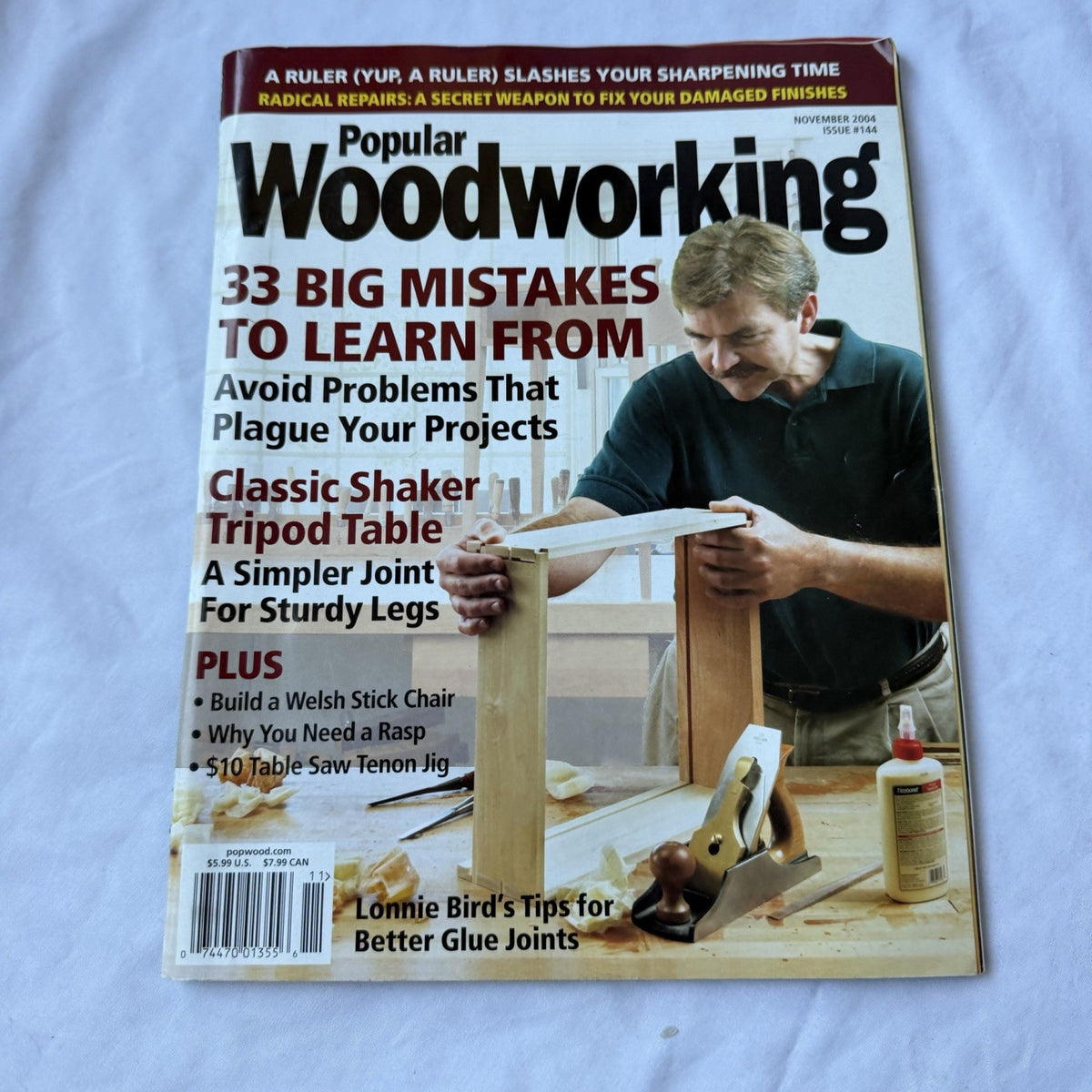 Popular Woodworking November 2004 33 Mistakes Welsh Stick Chair