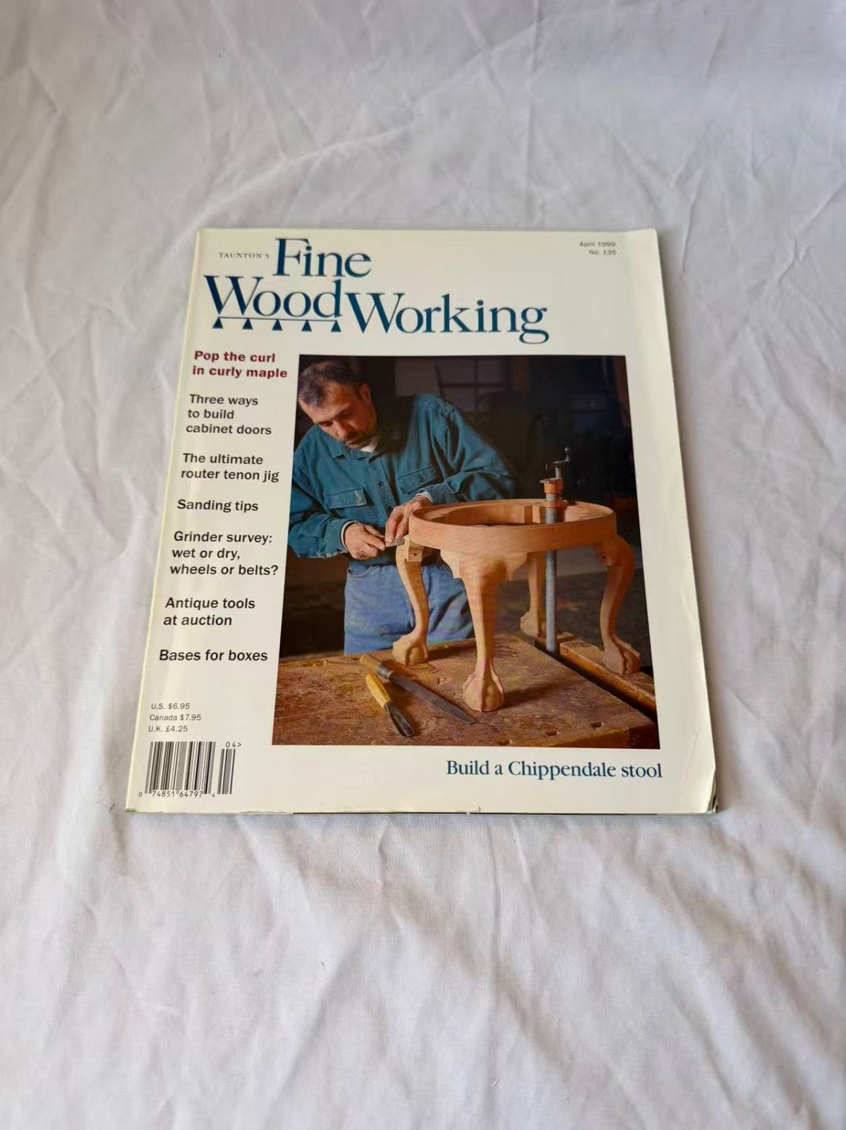 Fine Woodworking Magazine April 1999 No 135 Chippendale Stool