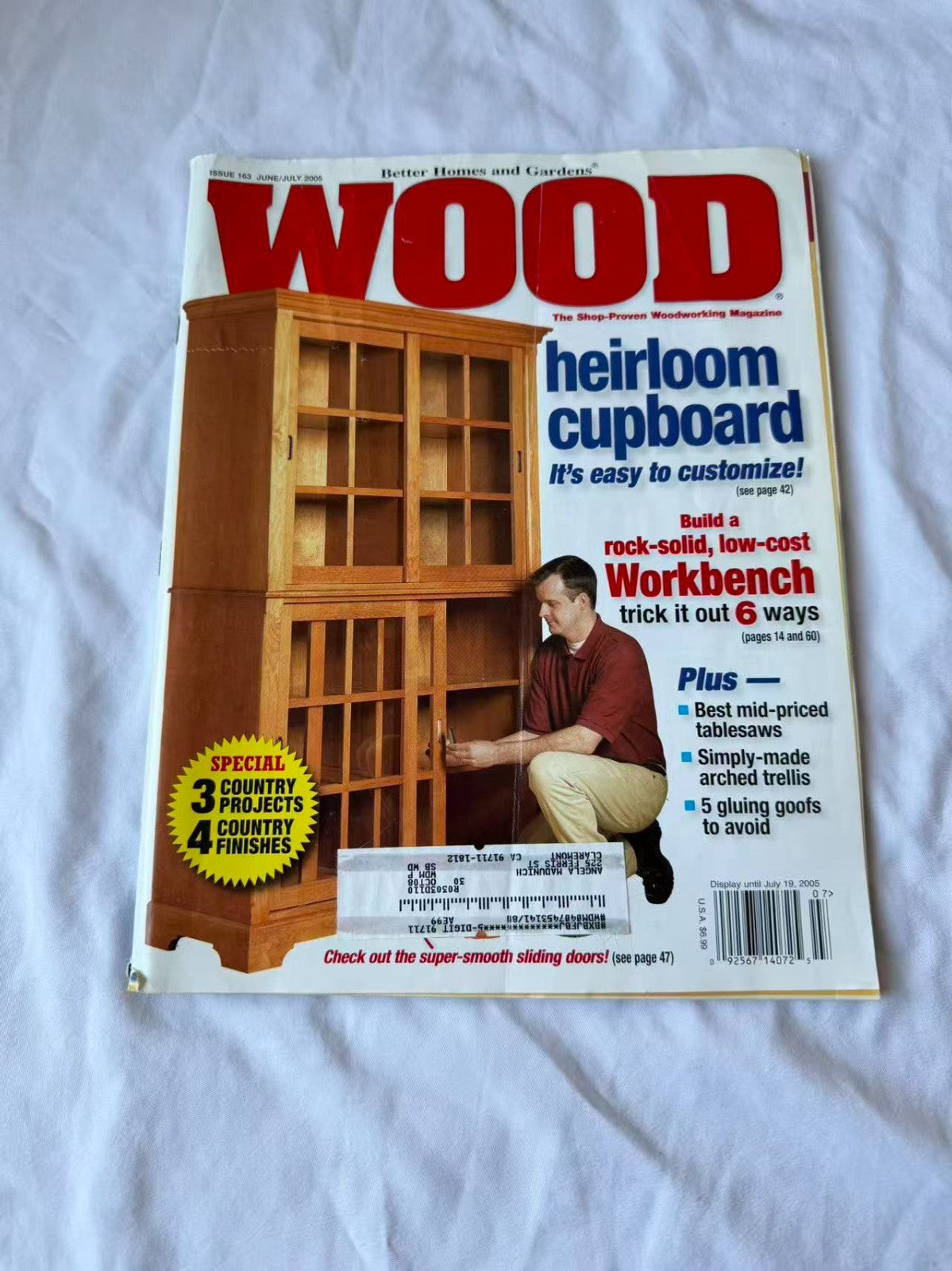 WOOD Magazine June/July 2005 Heirloom Cupboard Woodworking Issue