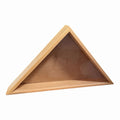 Wooden American Flag Display Case Triangle Shadow Box Military Memorial