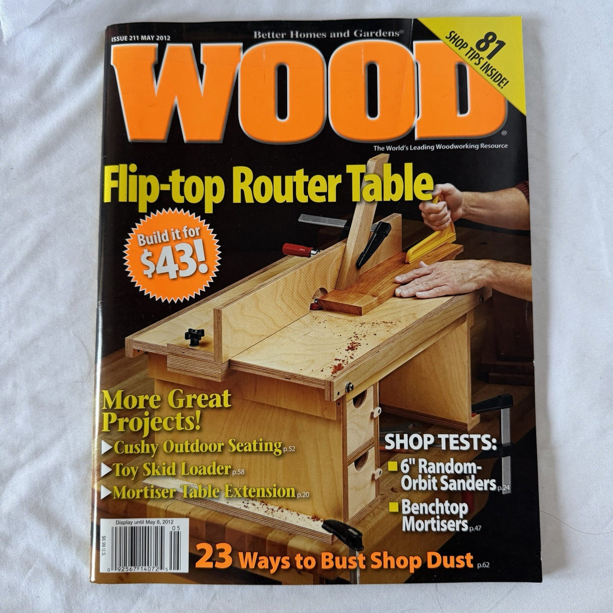 WOOD Magazine May 2012 Issue 211 Flip-Top Router Table Woodworking Plans