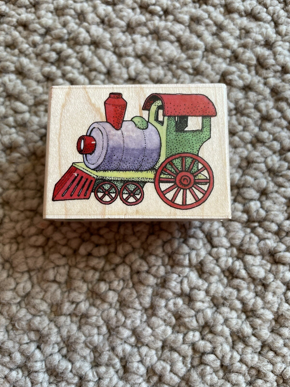 Rubber Stampede A2638D Christmas Train Rubber Stamp