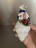 2000 Blue Sky Clayworks Mouse Games Ornament Heather Goldminc Seashell Pristine