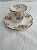 Mikasa Rosemead Pink Floral Bone China Cup & Saucer Set Japan Vintage Rose Fruit