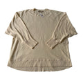 LOFT Cream Ribbed Hem Pullover Sweater Size L 3/4 Sleeve NWT