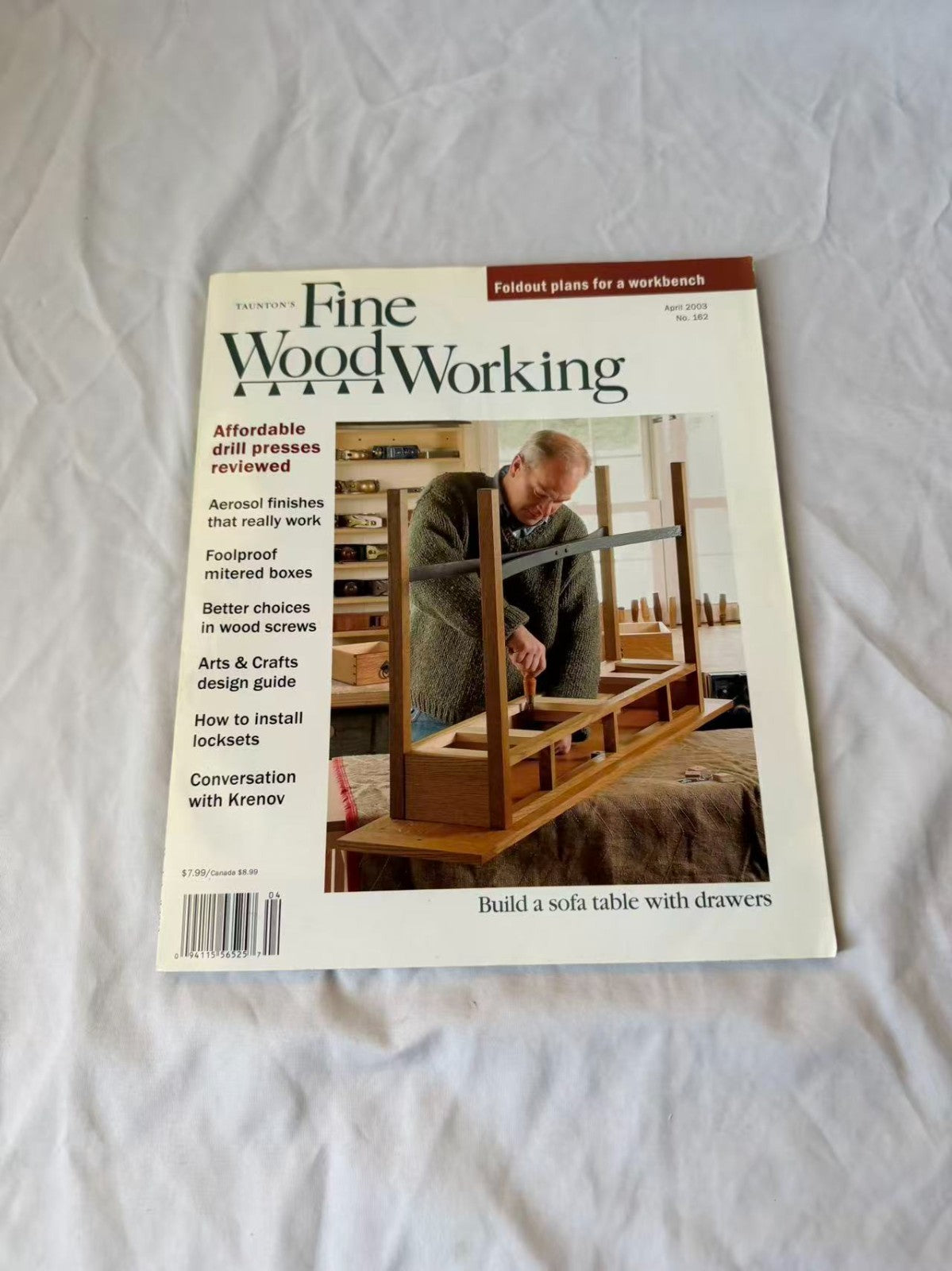 Fine Woodworking Magazine April 2003 No. 162 Workbench Plans Projects