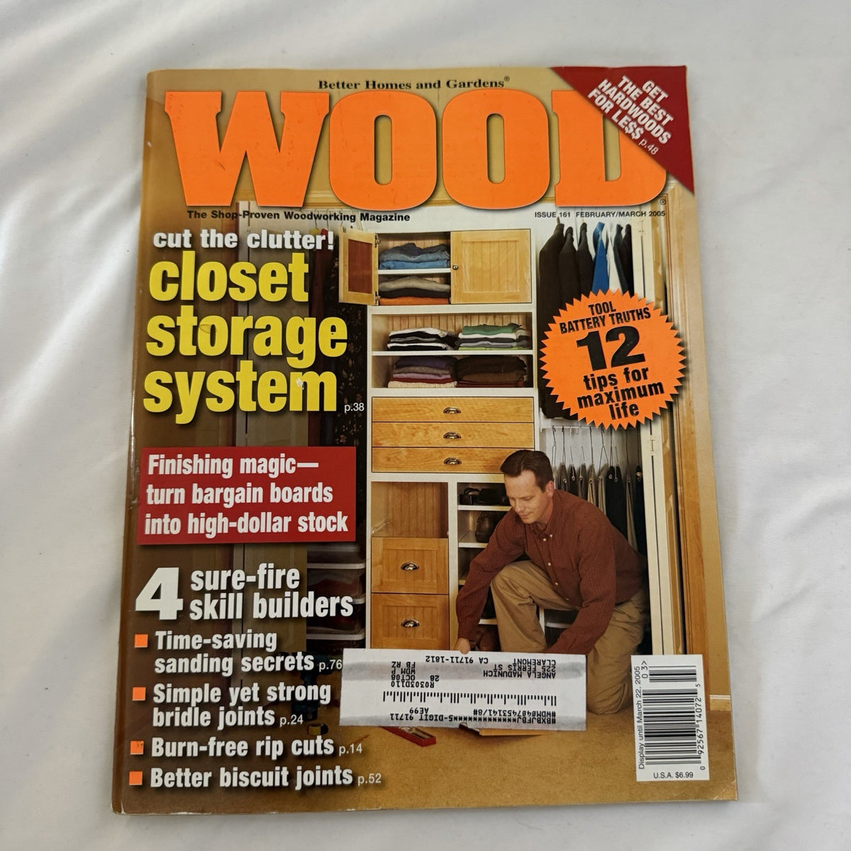 WOOD Magazine Issue 161 (Feb/Mar 2005) - Closet Storage, Bridle Joints & More
