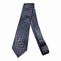 Axcess by Claiborne Purple Gray Polka Dot Silk Tie - 100% Silk Necktie