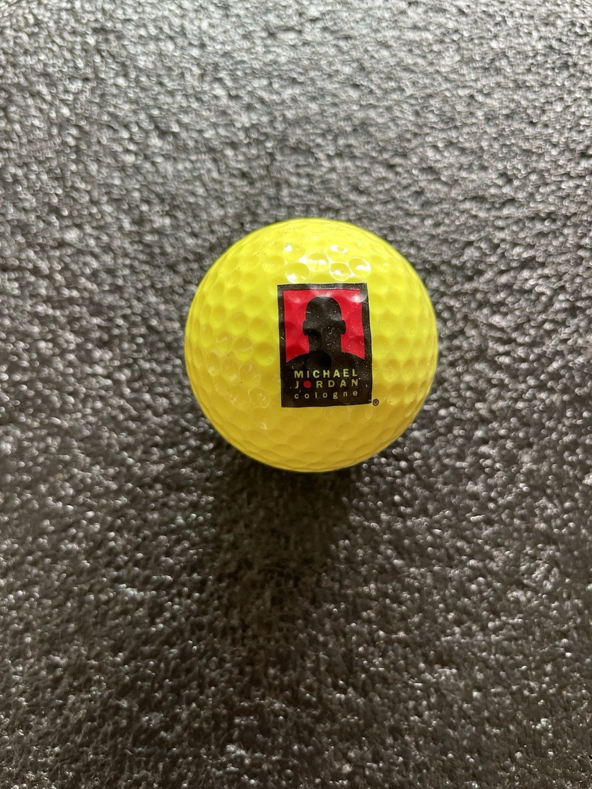 Michael Jordan Cologne Promo Golf Ball Wilson #4 Yellow Logo Advertising Rare