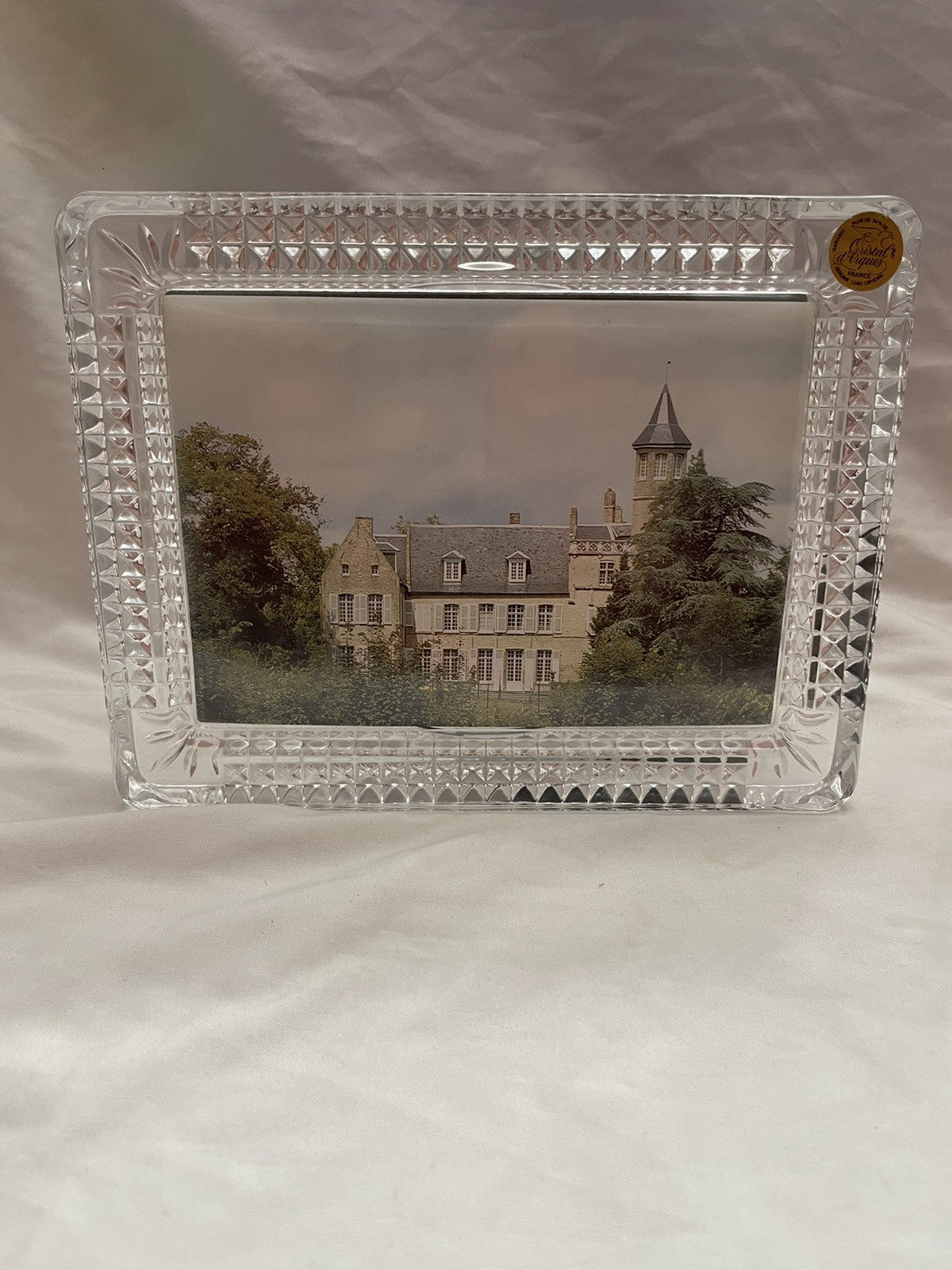 Vintage Crystal d'Arques Clear Crystal Photo Frame