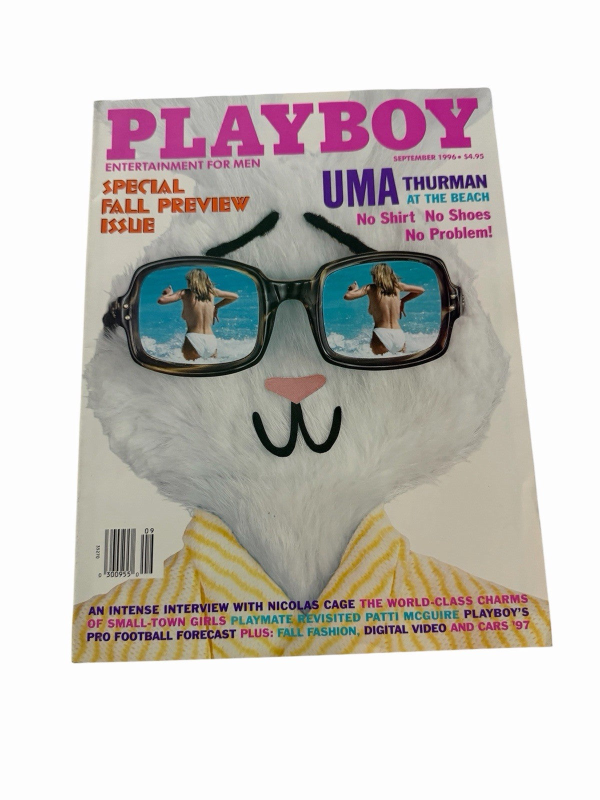 Playboy Magazine September 1996 Cover: Uma Thurman Playmate: Jennifer Allan