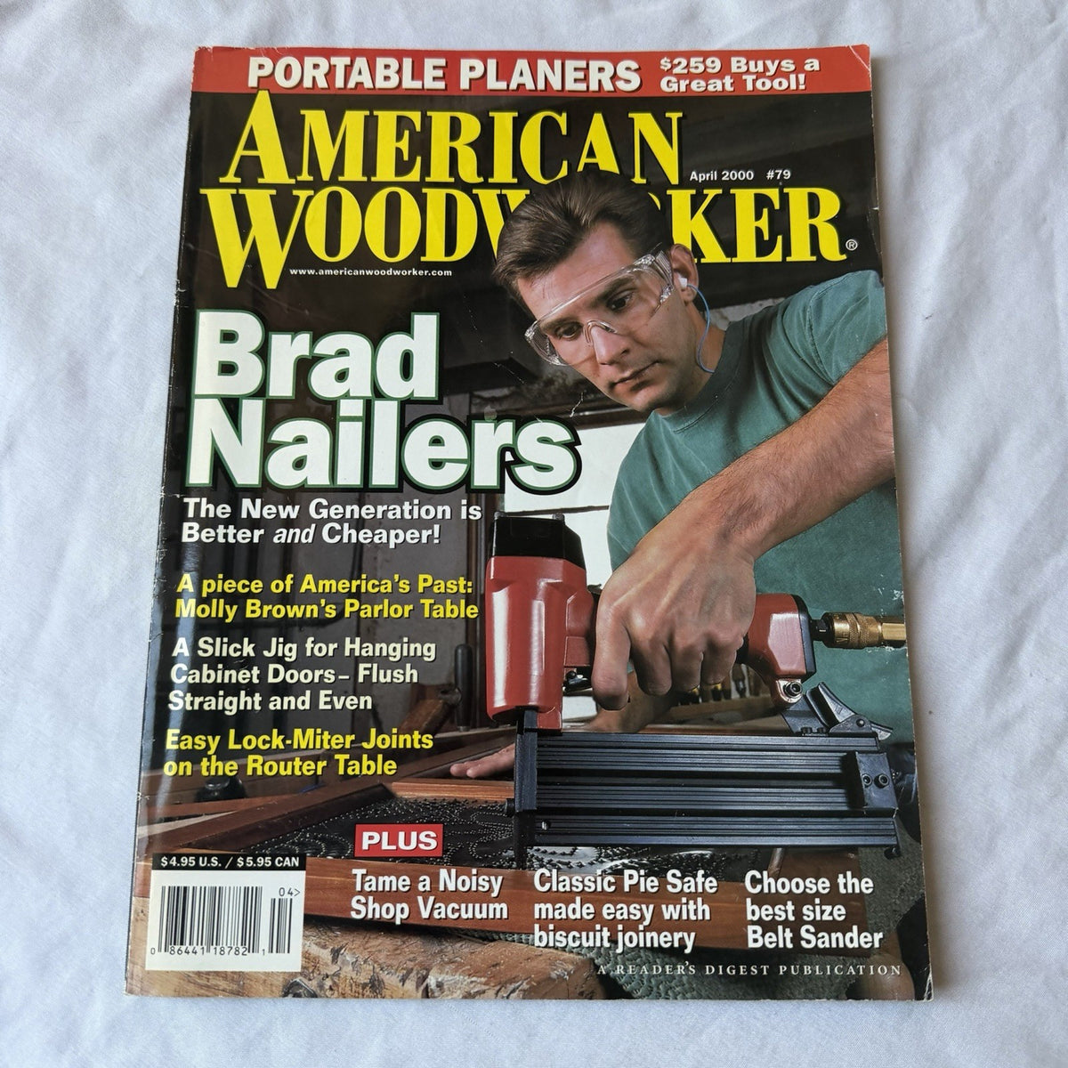 American Woodworker Apr 2000 #79 Brad Nailers Plans Furniture Projects DIY