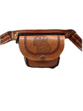 Vintage Hand-Tooled Leather Horse & Labrador Shoulder Bag Purse - Rare & Beautif
