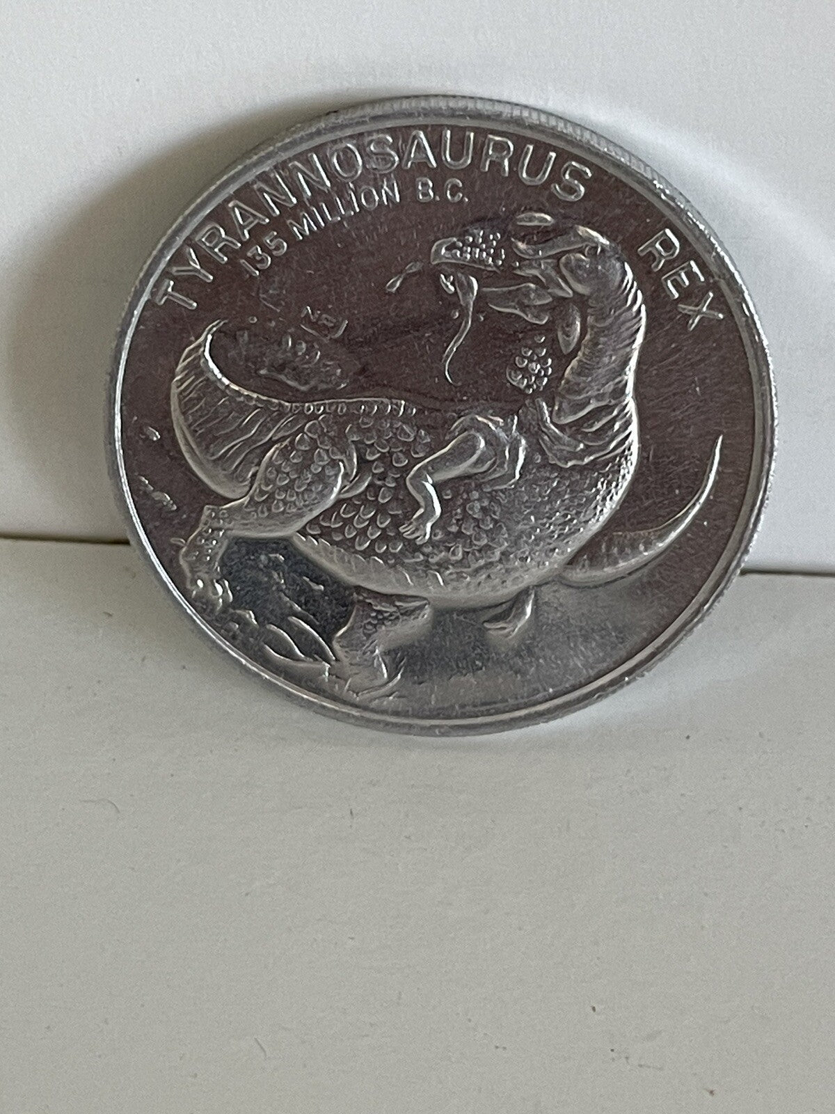 Vtg Post Cereal Tyrannosaurus Rex Coin Token 1.5” D - When The World Was Young