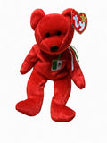 TY Beanie Baby Osito Mexico Bear 1999 Red Mexican Flag Retired w/ Tags Vintage